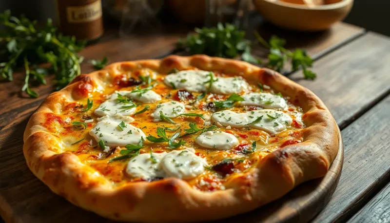 Flammkuchen mit Bärlauch und Ziegenkäse: die knusprige 15-Minuten-Variante ohne Hefeteig