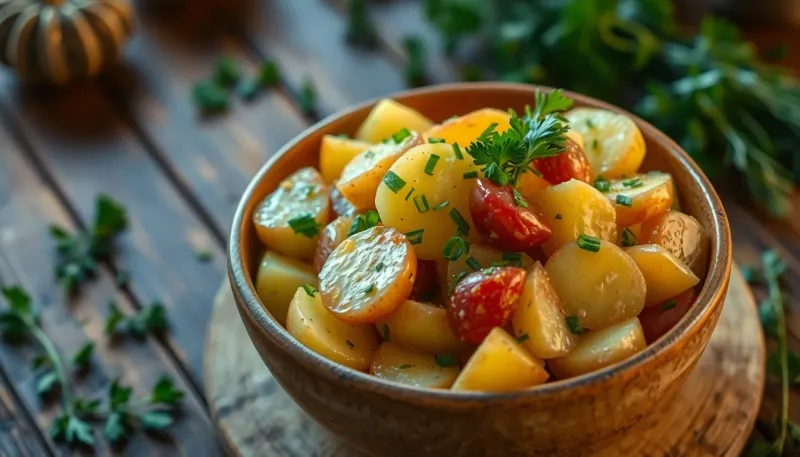 Süddeutscher Kartoffelsalat: Ein Dressing, das selbst Skeptiker überzeugt